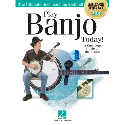 Play Banjo Today! All-In-One Beginner's Pack: Includes Book 1, Book 2, Audio & Video