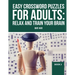 Easy Crossword puzzles for adults: Relax And Train Your Brain