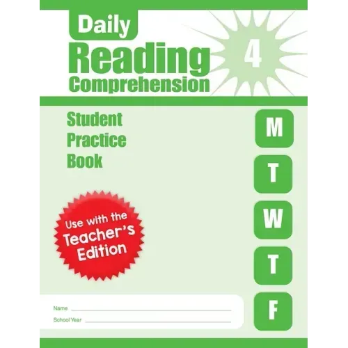 Daily Reading Comprehension, Grade 4 Student Edition Workbook