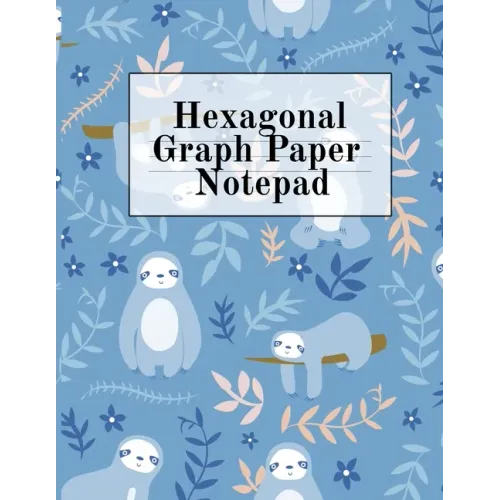 Hexagonal Graph Paper Notepad: Hexagon Notebook (.2" per side, small) - Draw, Doodle, Craft, Tilt, Quilt, Video Game & Mosaic Decoration Project Comp