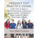 Versant Test Practice Exams for the 4-Skills Professional English Screening, Student Placement, and Writing Tests with Answers and Free mp3s