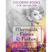 Mermaids, Fairies & Fantasy: Grayscale Coloring Book for Grownups, Adults