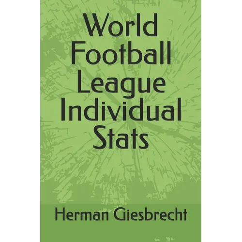 World Football League Individual Stats