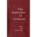 The Institution of Criticism