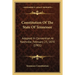 Constitution Of The State Of Tennessee: Adopted In Convention At Nashville, February 23, 1870 (1901)