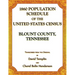 1860 Population Schedule of the United States Census: Blount County, Tennessee