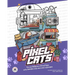 Pixel Cats: Fun and Relaxing Coloring Pages with Adorable Cats and Cute Cityscapes