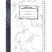 Graph Paper Composition Notebook: 110 Pages - Quad Ruled 4x4 - 8.5" x 11" Marble Large Notebook with Grid Paper - Math Notebook For Students