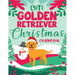Cute Golden Retriever Christmas Coloring Book