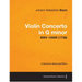 Violin Concerto in G minor - A Score for Violin and Piano BWV 1056R (1738)