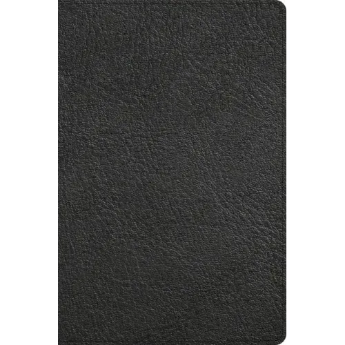 CSB Giant Print Reference Bible, Black Genuine Leather, Indexed