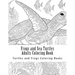 Frogs and Sea Turtles Adults Coloring Book: Large One Sided Frogs & Turtles Stress Relieving, Relaxing Coloring Book For Grownups, Women, Men & Youths