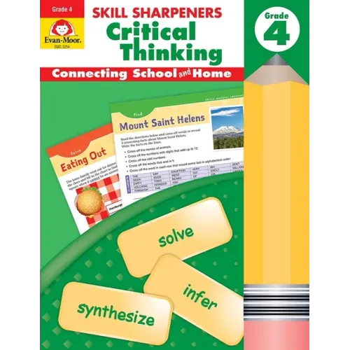 Skill Sharpeners: Critical Thinking, Grade 4 Workbook