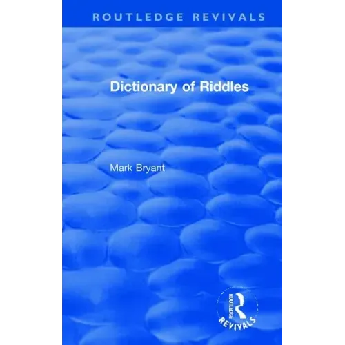Dictionary of Riddles