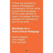 Manifesto for a Post-Critical Pedagogy
