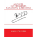 Musical Instruments Coloring Calendar