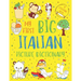 My First Big Italian Picture Dictionary: Two in One: Dictionary and Coloring Book - Color and Learn the Words - Italian Book for Kids with Translation