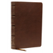 Nkjv, Single-Column Wide-Margin Reference Bible, Leathersoft, Brown, Red Letter, Comfort Print: Holy Bible, New King James Version