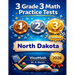 3 North Dakota NDSA Grade 3 Math Practice Tests: Full-Length Test Prep with Detailed Answer Explanations