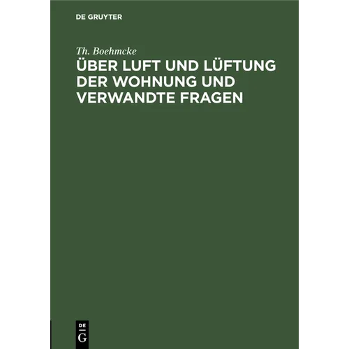 Über Luft Und Lüftung Der Wohnung Und Verwandte Fragen