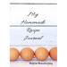 My Homemade Recipe Journal