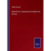 Materials for Translating from English into German