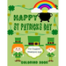 Happy St. Patrick's Day Coloring Book for Toddlers and Preschool kids