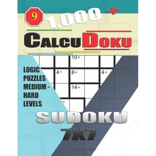 1,000 + Calcudoku sudoku 7x7: Logic puzzles medium - hard levels