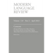 Modern Language Review (118: 2) April 2023