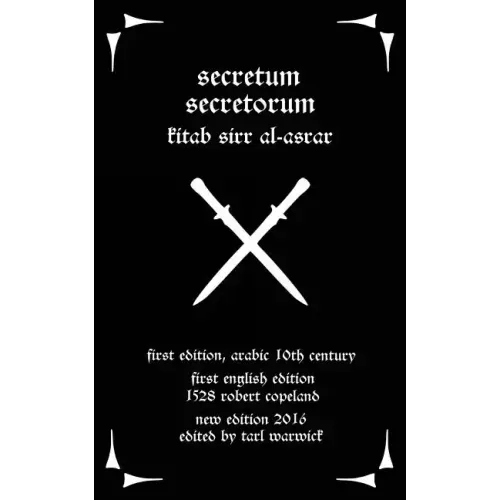 Secretum Secretorum: Kitab Sirr Al-Asrar
