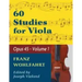 Wohlfahrt Franz 60 Studies, Op. 45: Volume 1 - Viola solo