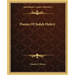 Poems of Judah Halevi