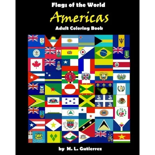 Flags of the World Series (Americas), adult coloring book