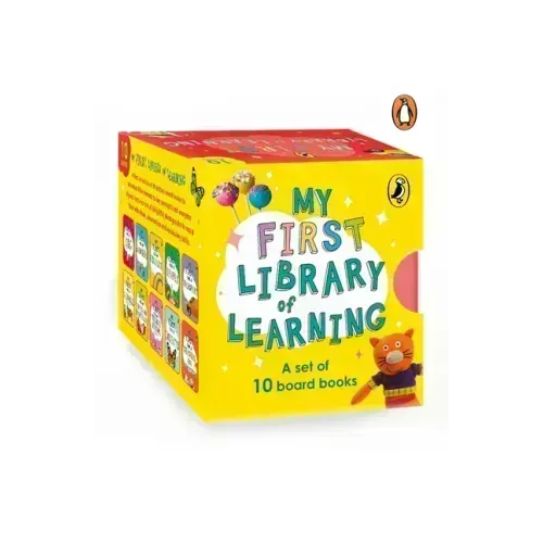 My First Library of Learning: Box Set, Complete Collection of 10 Early Learning Board Books for Super Kids, 0 to 3 Abc, Colours, Opposites, Numbers, A