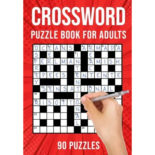 Crossword Puzzle Books for Adults: Quick Cross Word Puzzles Activity Book 90 Puzzles (US Version)