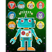 Robots Sticker Album 2 For Boys: 100 Plus Pages For PERMANENT Sticker Collection, Activity Book For Boys - 8.5 by 11