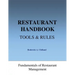 Restaurant Handbook - Tools & Rules: Fundamentals of Restaurant Management