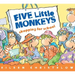 Five Little Monkeys Shopping for School Board Book