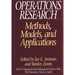 Operations Research: Methods, Models, and Applications