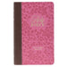 KJV Holy Bible, Giant Print Standard Size Faux Leather Red Letter Edition - Thumb Index & Ribbon Marker, King James Version, Brown/Pink Berry