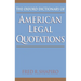 The Oxford Dictionary of American Legal Quotations