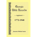 Georgia Bible Records, Supplement, 1772-1940