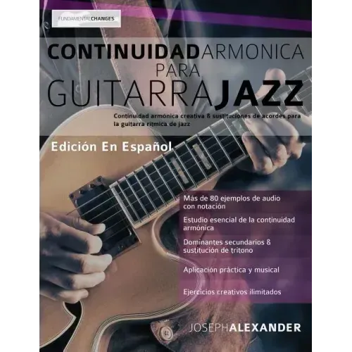 Continuidad armónica para guitarra jazz