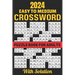 2024 Easy To Medium Crossword Puzzle Book For Adults With Solution: Large Print New 100 page Crossword Puzzle Book