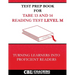 Test Prep Book for TABE 13 and 14 Reading Test Level M