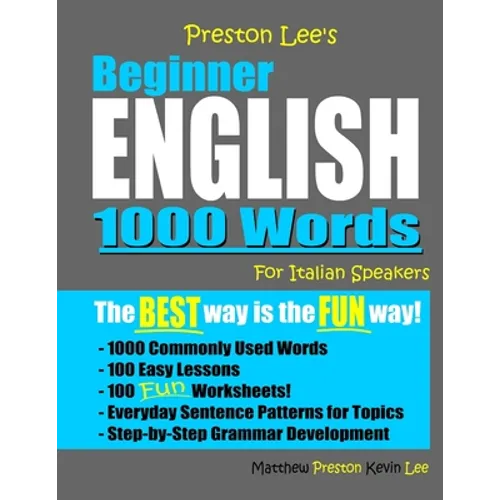 Preston Lee's Beginner English 1000 Words For Italian Speakers