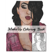 MakeUp Coloring Book: Makeup Face Charts 100 Pages " 8 x 10" 50 Beautiful women faces to Coloring for make up lovers