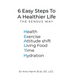 6 Easy Steps To A Healthier Life