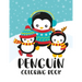 Penguin Coloring Book: Winter and Holiday Themed Coloring And Activity Sheets For Boys And Girls with Penguins, Owls, Reindeers