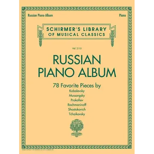 Russian Piano Album: Schirmer Library of Classics Volume 2115